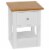 vidaXL Nightstands 2 pcs 14.2 x11.8 x18.5 Solid Oak Wood Perspective: back