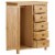 vidaXL Wardrobe 29.9 x20.5 x41.3 Solid Oak Wood Perspective: back