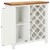 vidaXL Wine Cabinet 31.5 x12.6 x31.5 Solid Oak Wood Perspective: back