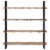 vidaXL 4-Tier Bookcase 63 x15.7 x70.9  Solid Reclaimed Wood Perspective: back