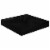 vidaXL Floating Wall Shelf High Gloss Black 9.1 x9.3 x1.5 MDF Perspective: back