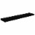 vidaXL Floating Wall Shelf High Gloss Black 47.2 x9.3 x1.5 MDF Perspective: back