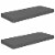 vidaXL Floating Wall Shelves 2 pcs High Gloss Gray 23.6 x9.3 x1.5  MDF Perspective: back
