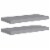 vidaXL Floating Wall Shelves 2 pcs Gray 23.6 x9.3 x1.5  MDF Perspective: back