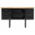 vidaXL Sideboard 43.3 x11.8 x25.6 Solid Rough Mango Wood and Steel Perspective: back