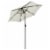 vidaXL Parasol with LED Lights Sand 78.7 x83.1 Aluminum Perspective: back