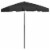 vidaXL Beach Umbrella Black 70.9 x47.2 Perspective: back