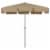 vidaXL Beach Umbrella Taupe 78.7 x49.2 Perspective: back