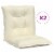 vidaXL Garden Chair Cushions 2 pcs Cream 39.4 x19.7 x2.8 Perspective: back
