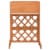 vidaXL Garden Trellis Planter Orange 17.7 x11.8 x29.1  Solid Firwood Perspective: back