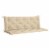 vidaXL Cushion for Swing Chair Beige 59.1  Fabric Perspective: back