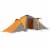 vidaXL Camping Tent 6 Persons Gray and Orange Perspective: back