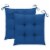 vidaXL Rocking Chair with Blue Cushion Solid Teak Wood Perspective: back