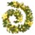 vidaXL Christmas Garland with LED Lights Green 106.3 PVC Perspective: back