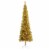 vidaXL Slim Christmas Tree Gold 5 ft Perspective: back