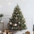vidaXL 61 Piece Christmas Ball Set with Peak and 150 LEDs Rose Gold Perspective: back