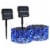 vidaXL Solar Fairy Lights 2 pcs 2x200 LED Blue Indoor Outdoor Perspective: back