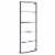 vidaXL Towel Rack Black 17.7 x3.9 x45.3 Steel Perspective: back