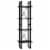 Vidaxl 4-Tier Book Cabinet Black 15.7 X11.8 X55.1  Chipboard Perspective: back