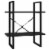 Vidaxl 2-Tier Book Cabinet Black 23.6 X11.8 X27.6  Chipboard Perspective: back