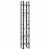 Vidaxl 6-Tier Book Cabinet Concrete Gray 15.7 X11.8 X82.7 Chipboard Perspective: back