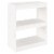 vidaXL Book Cabinet/Room Divider White 23.6 x11.8 x28.1 Solid Wood Pine Perspective: back