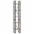 vidaXL 5-Tier Book Cabinet Sonoma Oak 15.7 x11.8 x68.9  Engineered Wood Perspective: back