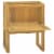 vidaXL Bathroom Cabinet 23.6 x17.7 x29.5  Solid Wood Teak Perspective: back