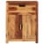 vidaXL Sideboard 23 x13.8 x29.7  Solid Wood Acacia Perspective: back