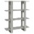 vidaXL Book Cabinet/Room Divider Concrete Gray 39.4 x11.8 x48.6 Perspective: back