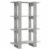 vidaXL Book Cabinet/Room Divider Concrete Gray 31.5 x11.8 x48.6 Perspective: back