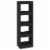 vidaXL Book Cabinet/Room Divider Black 15.7 x11.8 x53.1 Perspective: back