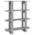 vidaXL Book Cabinet/Room Divider Gray Sonoma 39.4 x11.8 x48.6 Perspective: back