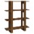 vidaXL Book Cabinet/Room Divider Brown Oak 39.4 x11.8 x48.6 Perspective: back