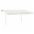 vidaXL Automatic Retractable Awning with Posts 13.1'x9.8' Cream Perspective: back