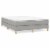 vidaXL Box Spring Bed Frame Light Gray 53.9 x74.8  Full Fabric Perspective: back
