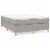 vidaXL Box Spring Bed Frame Light Gray 53.9 x74.8 Full Fabric Perspective: back