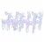 vidaXL Christmas Reindeers 6 pcs Multicolor 240 LEDs Acrylic Perspective: back