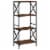 vidaXL Bookcase 4-Tier Brown Oak 23.2 x13.8 x52 Engineered Wood Perspective: back
