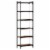 vidaXL Bookcase 6-Tier Smoked Oak 23.6 x11.8 x74 Engineered Wood Perspective: back