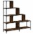 vidaXL Bookcase 4-Stair Smoked Oak 54.7 x13.2 x58.7 Engineered Wood Perspective: back