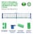 flybold Pickleball Net | Regulation Size | Lightweight & Sturdy Perspective: back