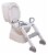 NEW Step-Up Toilet Topper Grey/White Perspective: back