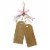 Glitzhome 24 H Easter Wooden Doorknob Hanging Decor Perspective: back