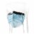 McKesson Surgical Mask with Eye Shield Pleated 25 per Box 91-1600 Perspective: back