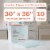 McKesson Super Underpads for Incontinence, Moderate Absorbency - 30 in x 36 in, 100 Ct Perspective: back