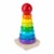 Melissa & Doug® Rainbow Stacker Classic Wooden Toy Perspective: bottom
