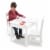 Melissa & Doug® Wooden Table & Chairs - White Perspective: bottom