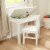 Melissa & Doug® Wooden Lift-Top Desk & Chair - White Perspective: bottom