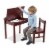 Melissa & Doug® Wooden Lift-Top Desk & Chair - Espresso Perspective: bottom